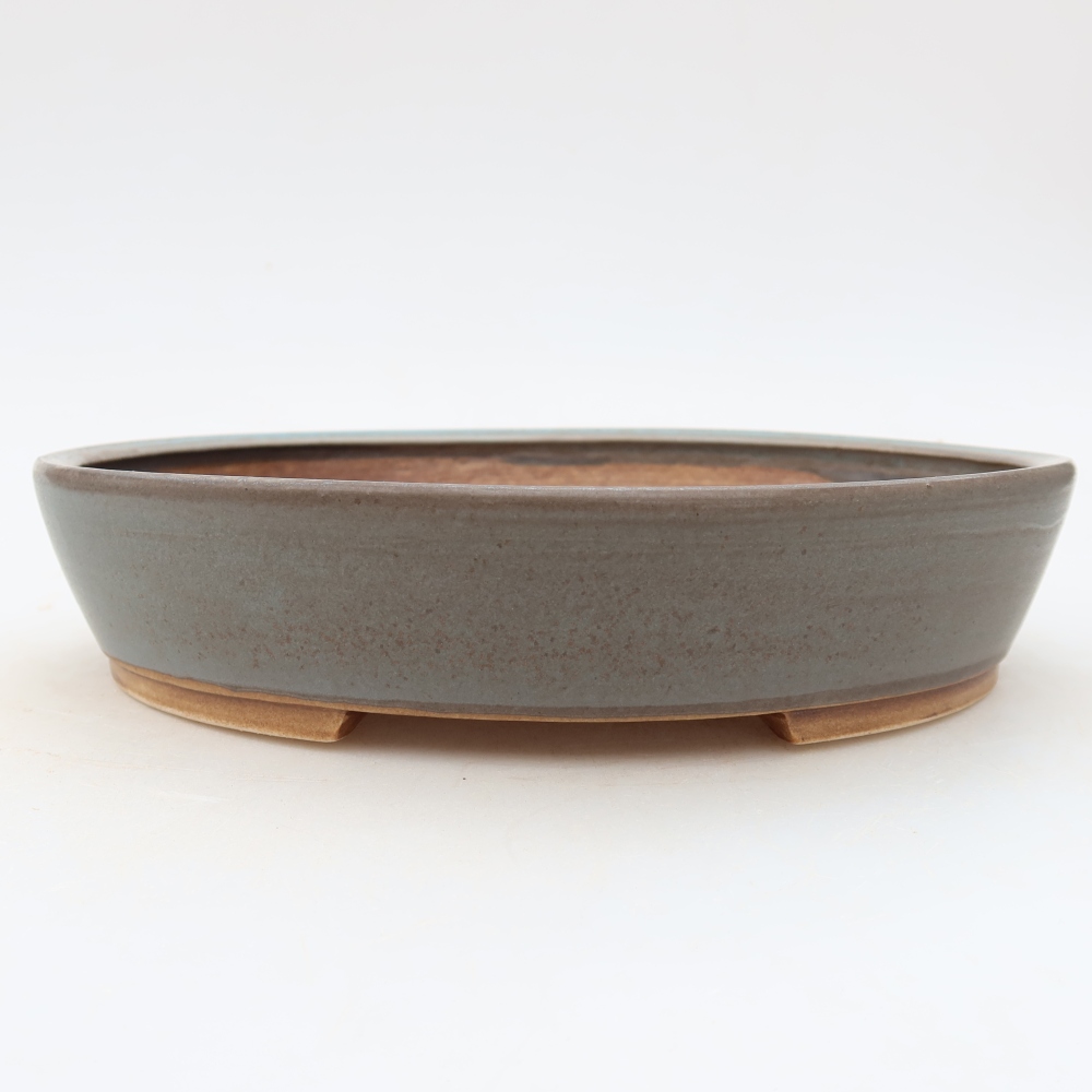 Keramik-Bonsai-Schale 21 x 19 x 4,5 cm, Farbe: Blau