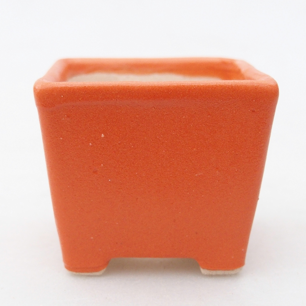 Mini-Bonsaischale 3,5 x 3,5 x 3 cm, orange