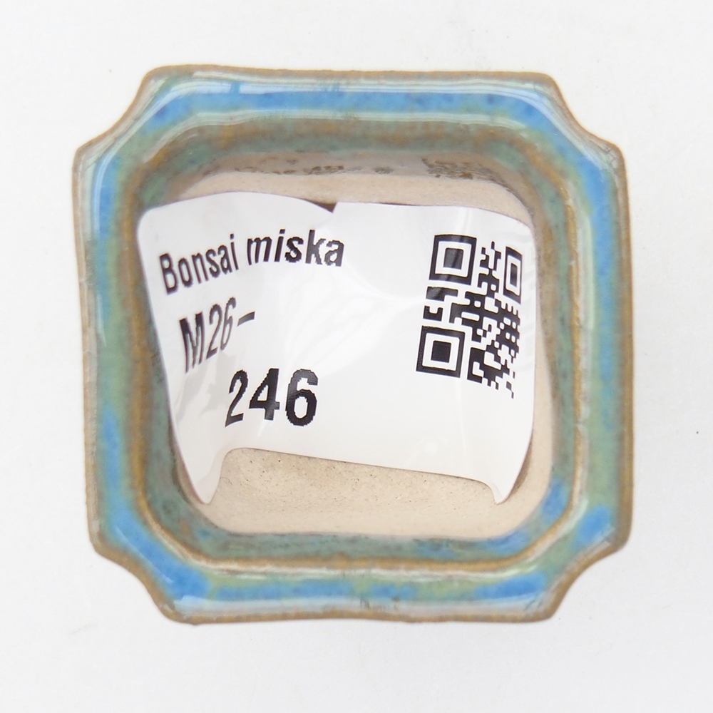 Mini-Bonsaischale 3,5 x 3,5 x 2,5 cm, Farbe blau