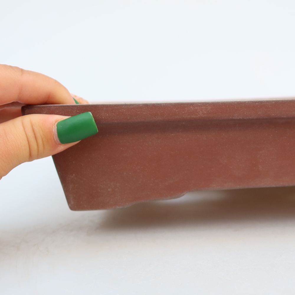 Keramikschale  26 x 20 x 5 cm, Farbe: Ziegelrot