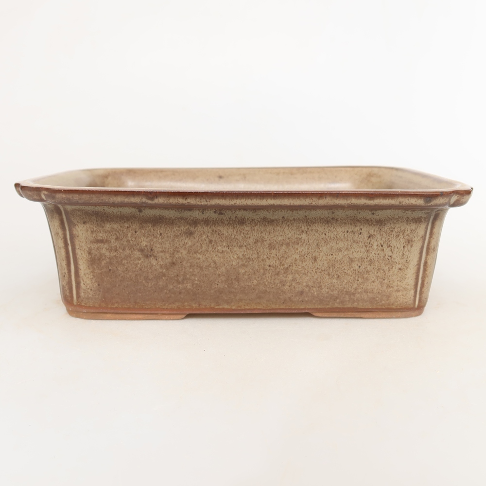 Keramikschale  20 x 15,5 x 5,5 cm, Farbe: braun