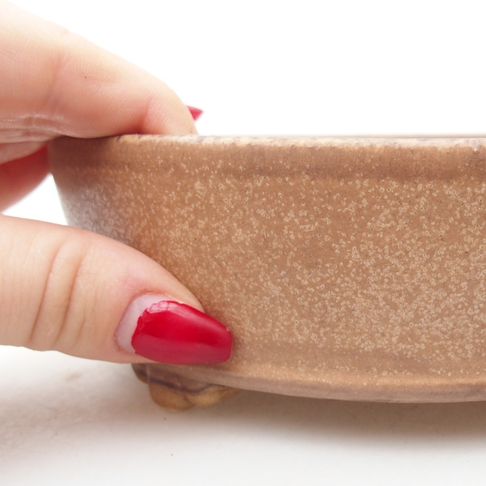 Bonsaischale aus Keramik 15,5 x 15,5 x 5 cm, rosa