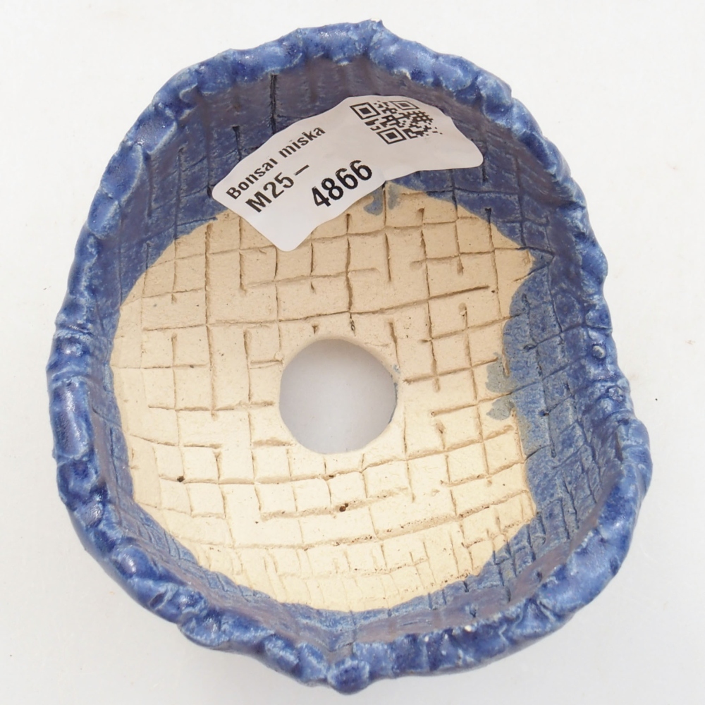 Keramikschale 7 x 7 x 6 cm, Farbe blau