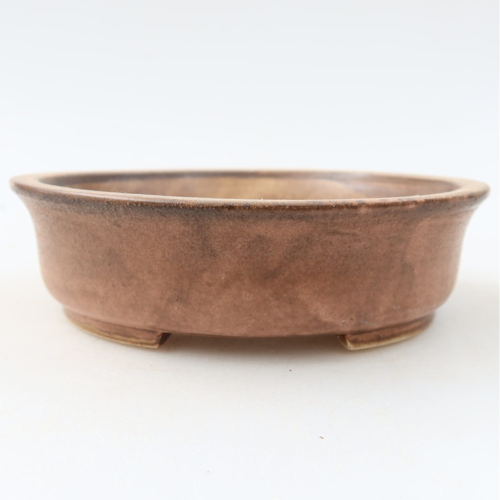 Keramik-Bonsai-Schale 12,5 x 11,5 x 3,5 cm, Farbe: Rosa