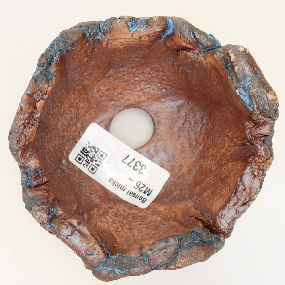 Keramikschale 9 x 9 x 6 cm , Farbe blau