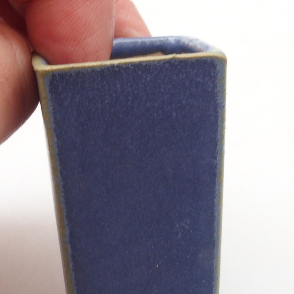 Mini-Bonsaischale 3 x 3 x 5 cm, Farbe blau
