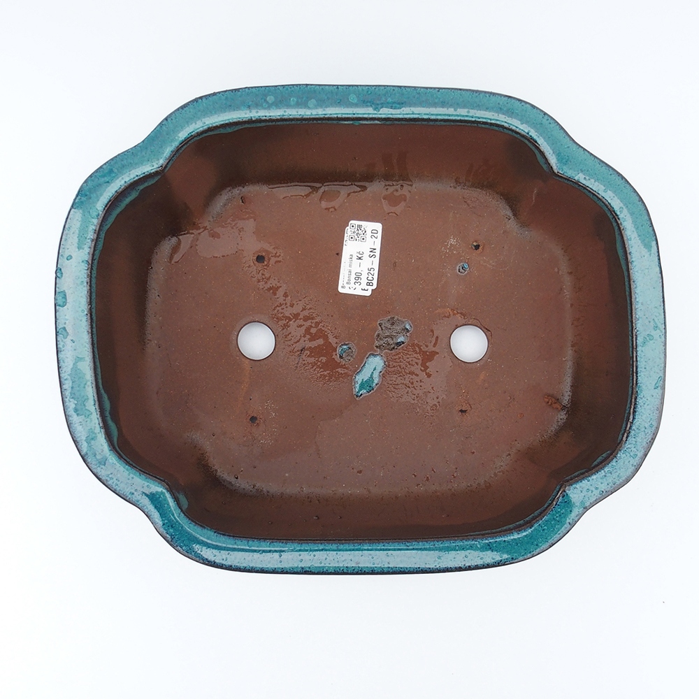 Schale 32 x 26 x 10,5 cm blau-grün