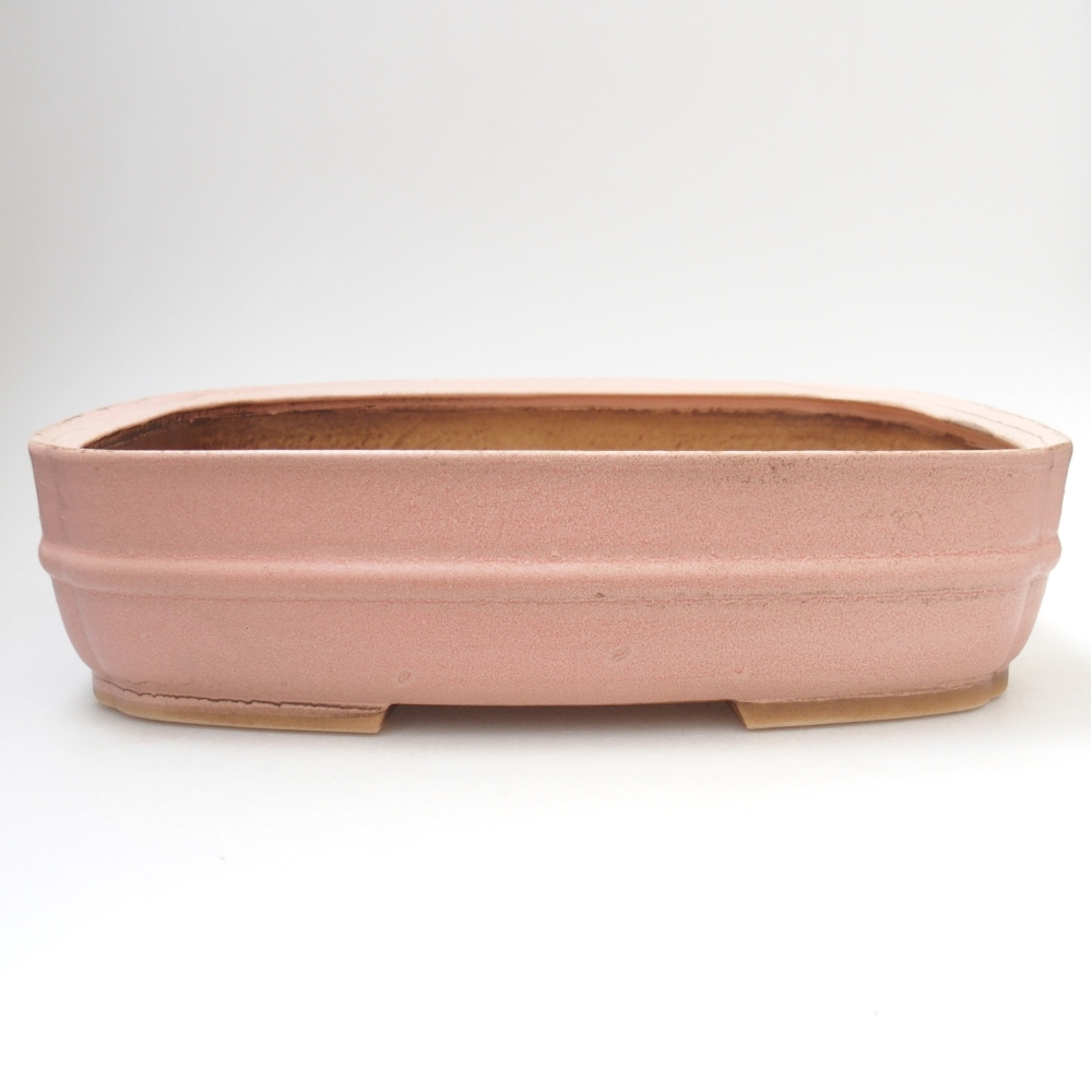Bonsaischale aus Keramik 29 x 23 x 7 cm, rosa