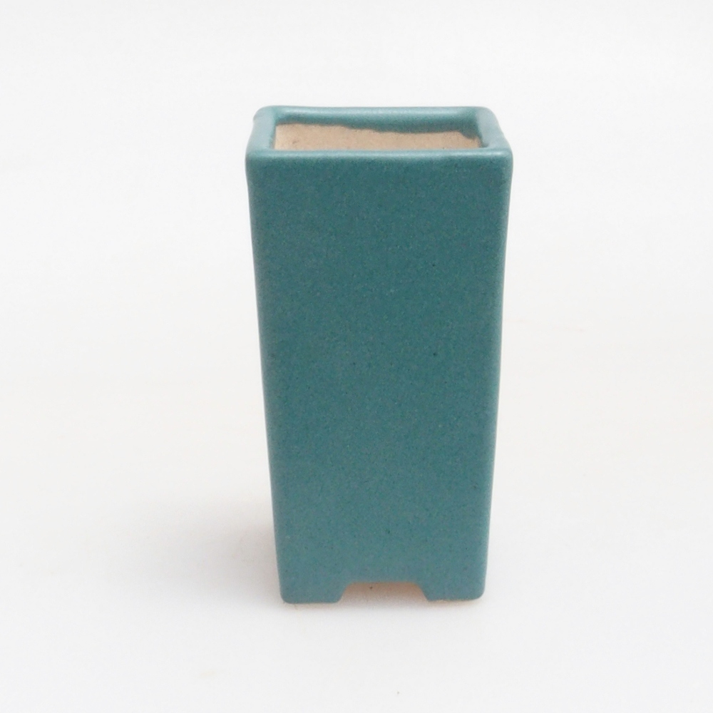 Keramik Bonsai Schale 3 x 3 x 5,5 cm, Farbe blau