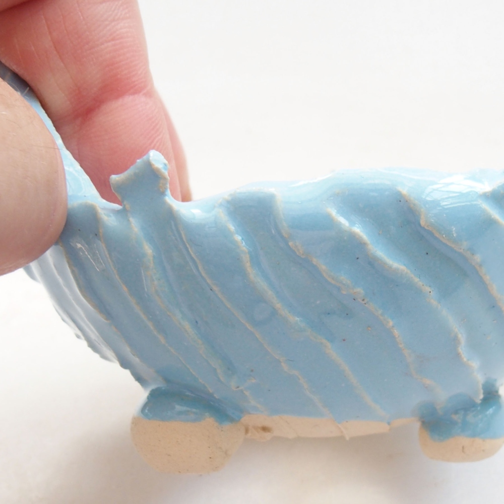 Keramikschale 7,5 x 7,5x 5 cm, Farbe blau