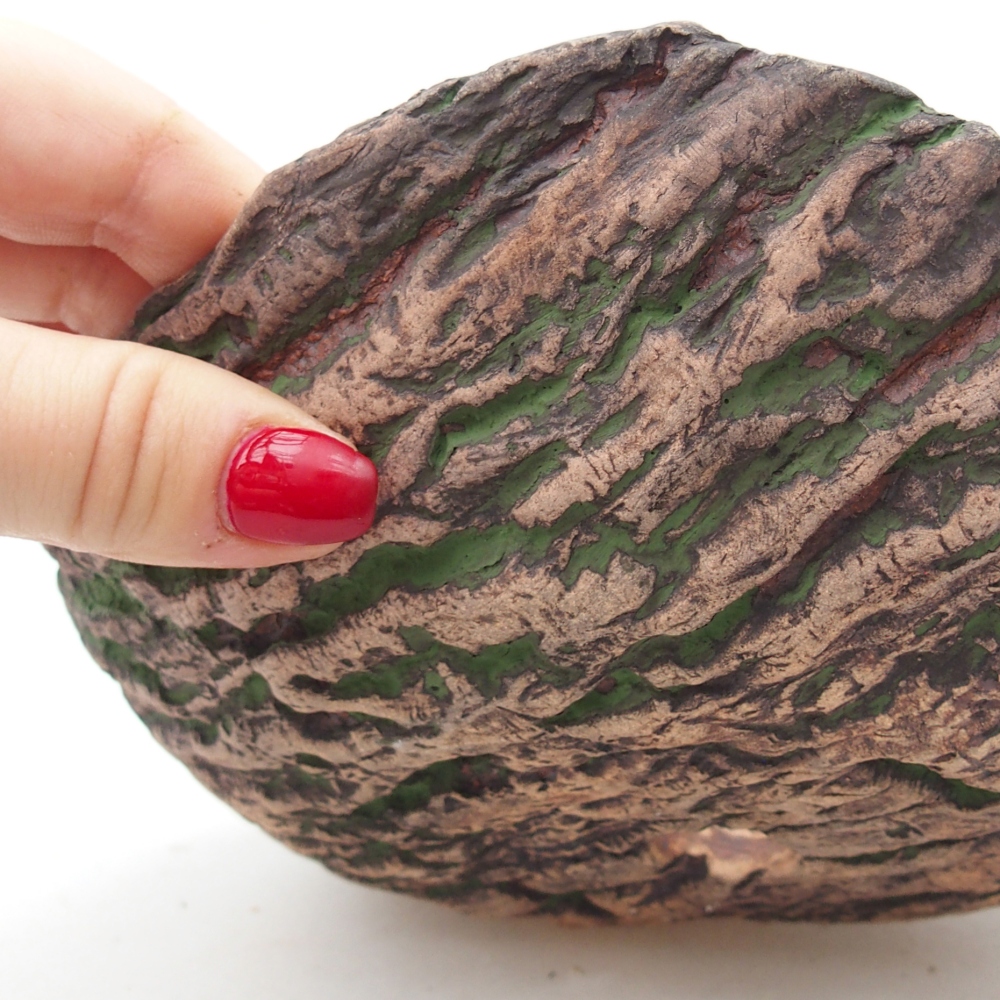 Keramikschale 20 x 16 x 6,5 cm , Farbe grün