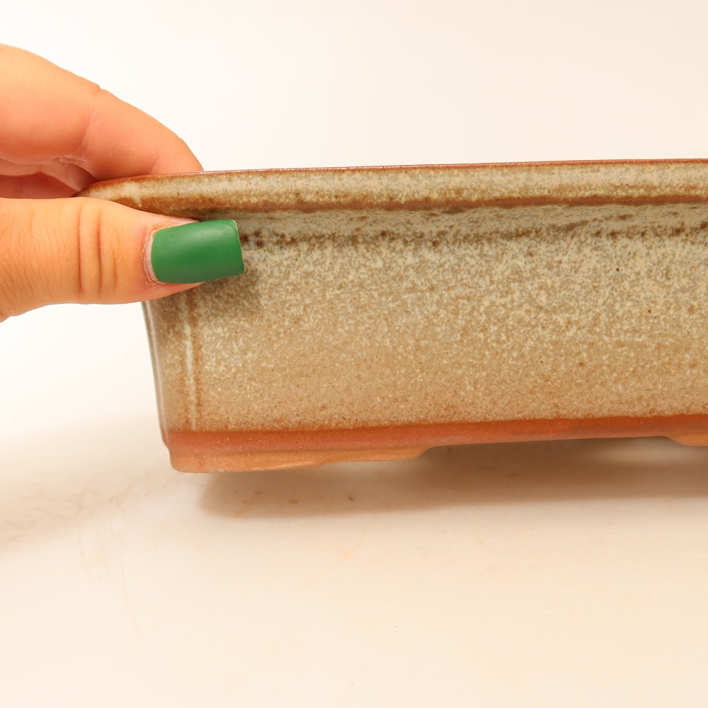 Keramikschale  20 x 15,5 x 5,5 cm, Farbe: Beige