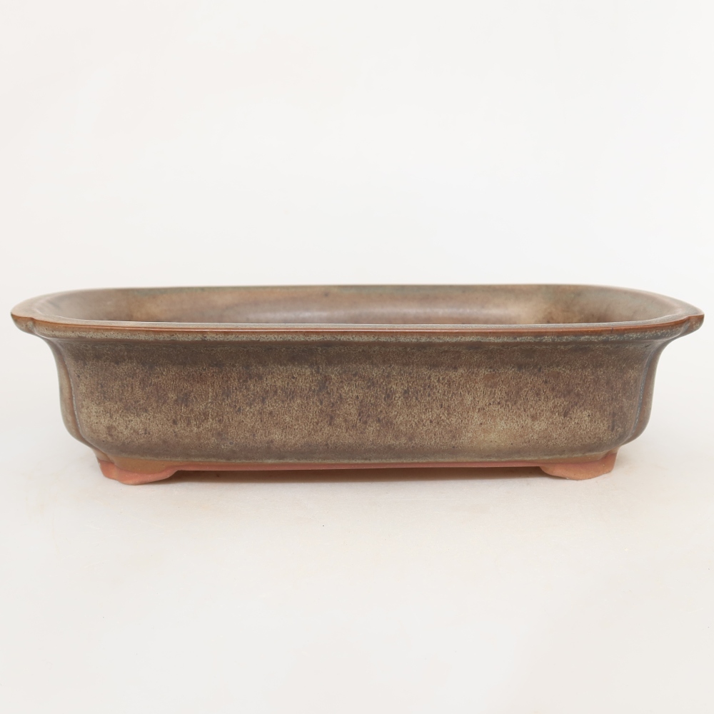Keramikschale  24 x 17 x 6 cm, Farbe: braun