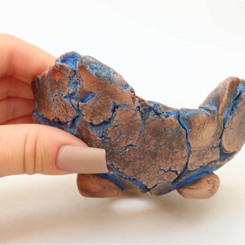 Keramikschale 11 x 10,5 x 5,5 cm, Farbe: Blau