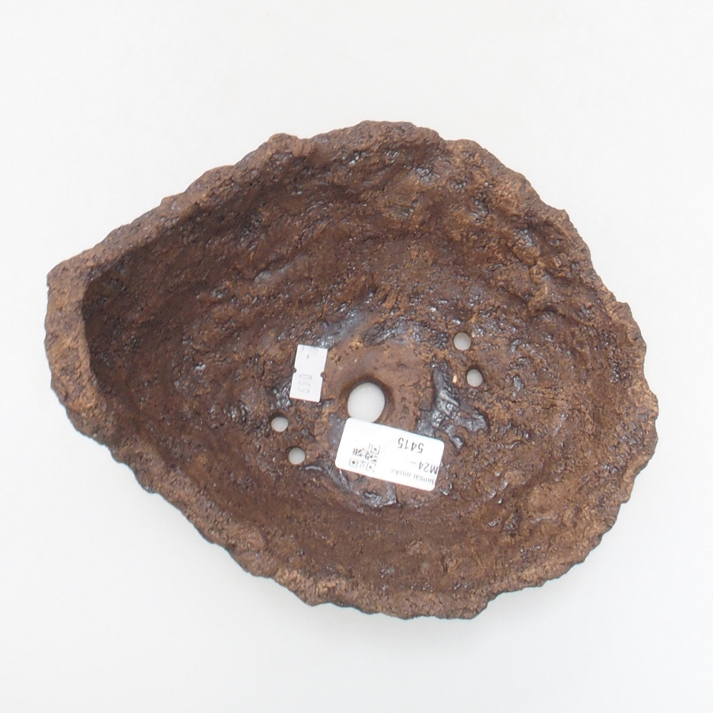 Keramikschale 17,5 x 16 x 17,5 cm, braun Farbe