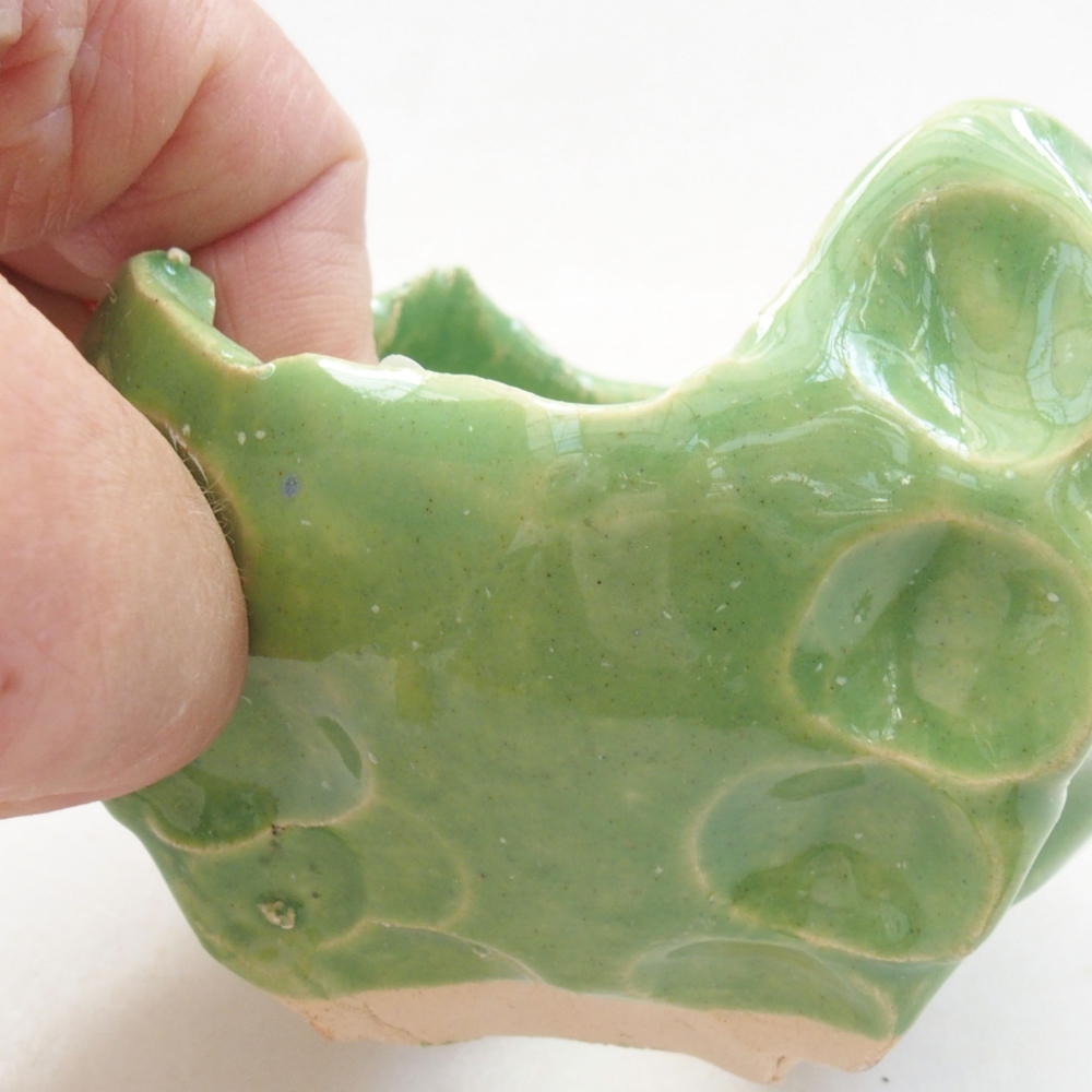 Keramikschale 7 x 7 x 6 cm, Farbe grün