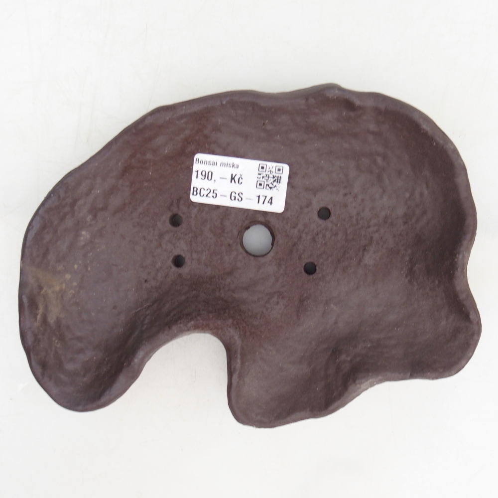 Keramikschale 15,5 x 9,5 x 7,5 cm , Farbe braun