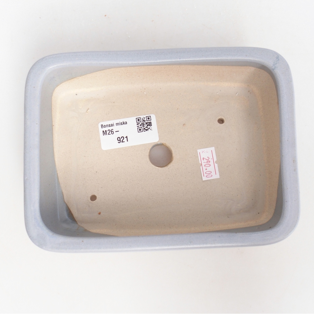 Bonsaischale aus Keramik 16,5 x 12 x 5,5 cm, Farbe blau