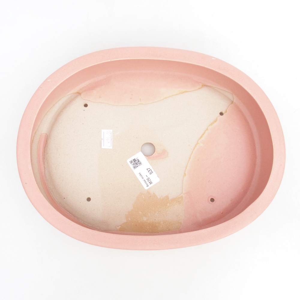 Bonsaischale aus Keramik 27 x 21 x 5 cm, rosa