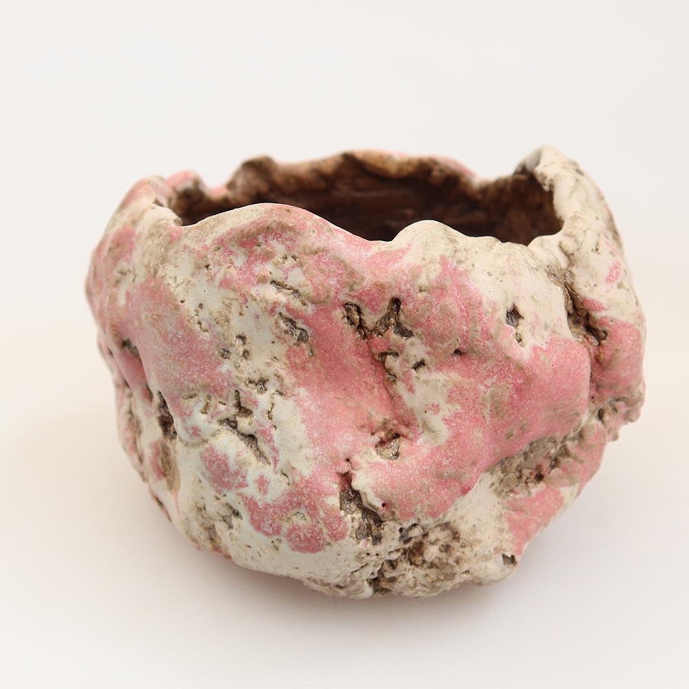 Keramikschale  6 x 6 x 5,5 cm, Farbe: Rosa