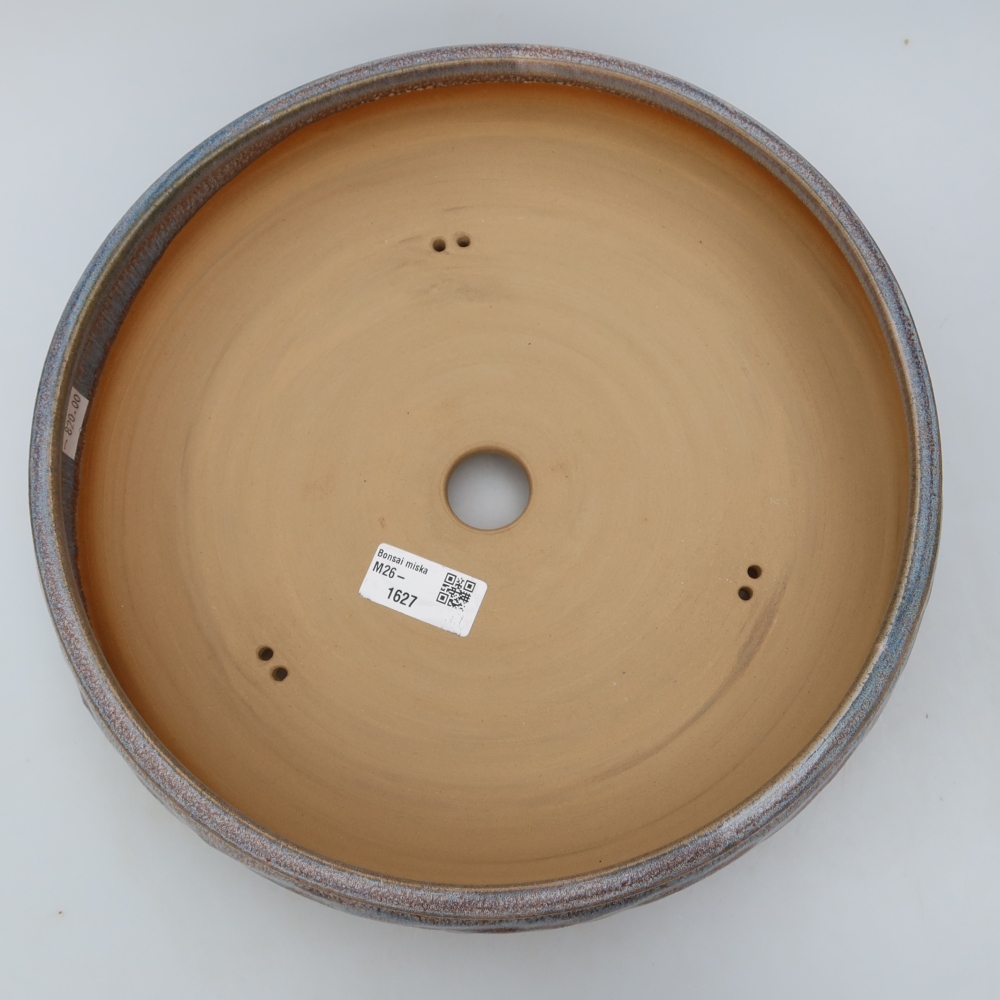 Keramik-Bonsai-Schale, 27,5 x 27,5 x 7 cm, Farbe: Blau