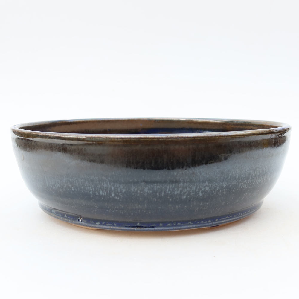 Keramik-Bonsai-Schale 21 x 21 x 6 cm, Farbe: Blau
