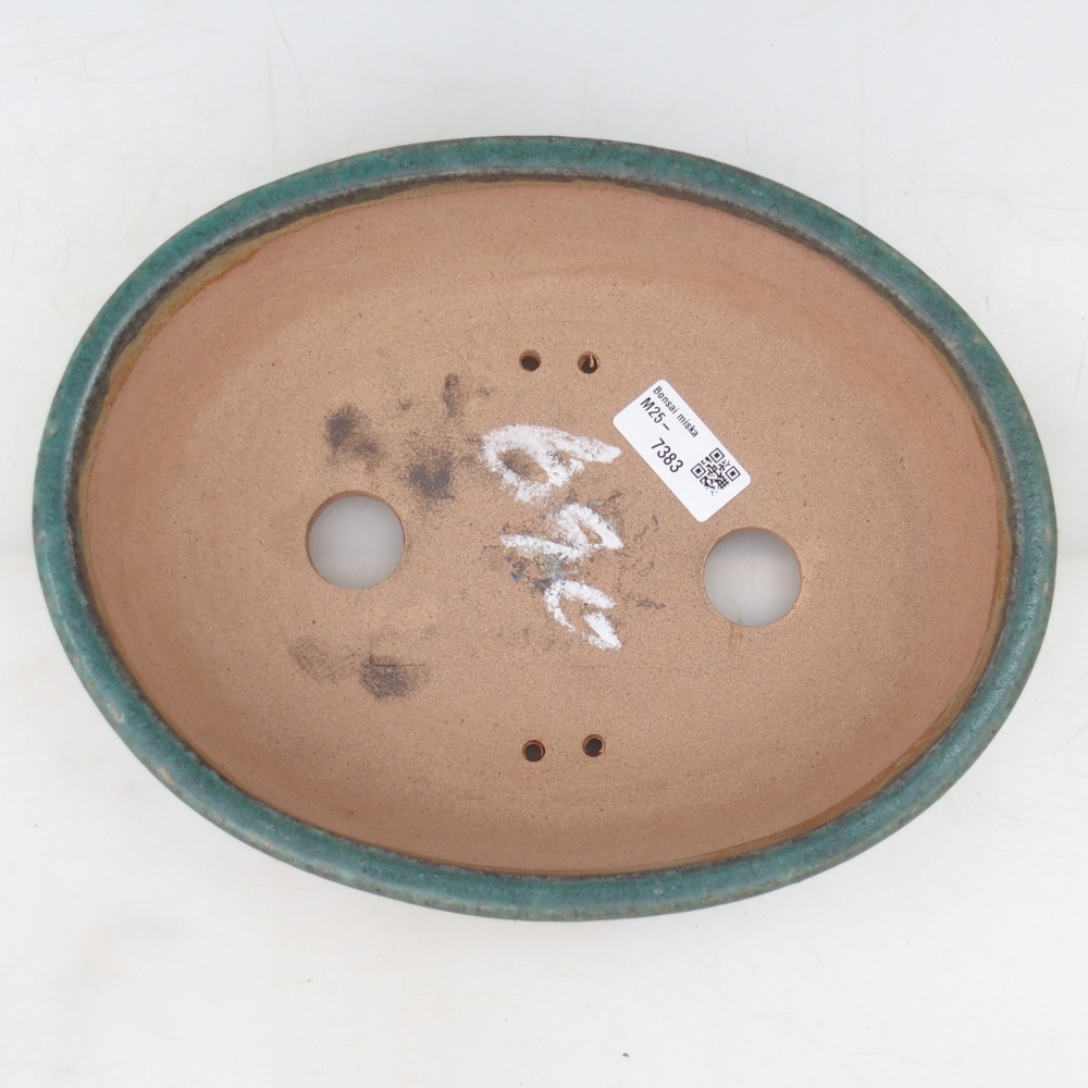 Bonsaischale 26,5 x 20,5 x 7,5 cm , Farbe grün