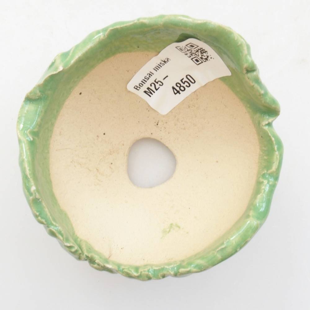 Keramikschale 7 x 7 x 5,5 cm, Farbe grün