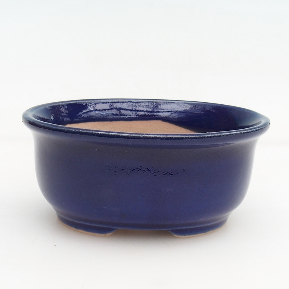 Bonsaischale + Untertasse H30 - 12 x 10,5 x 5,5 cm - blau