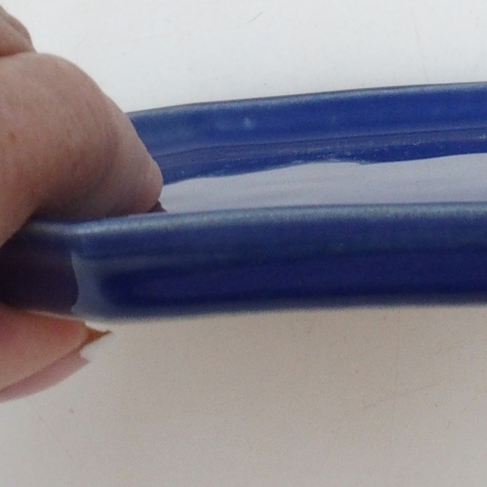 Keramikschale H13 – 12 x 12 x 1 cm – blau