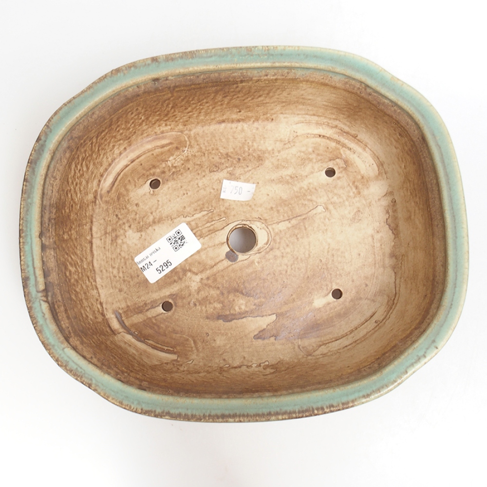 Bonsaischale aus Keramik  25 x 21 x 7,5  cm, Farbe blau