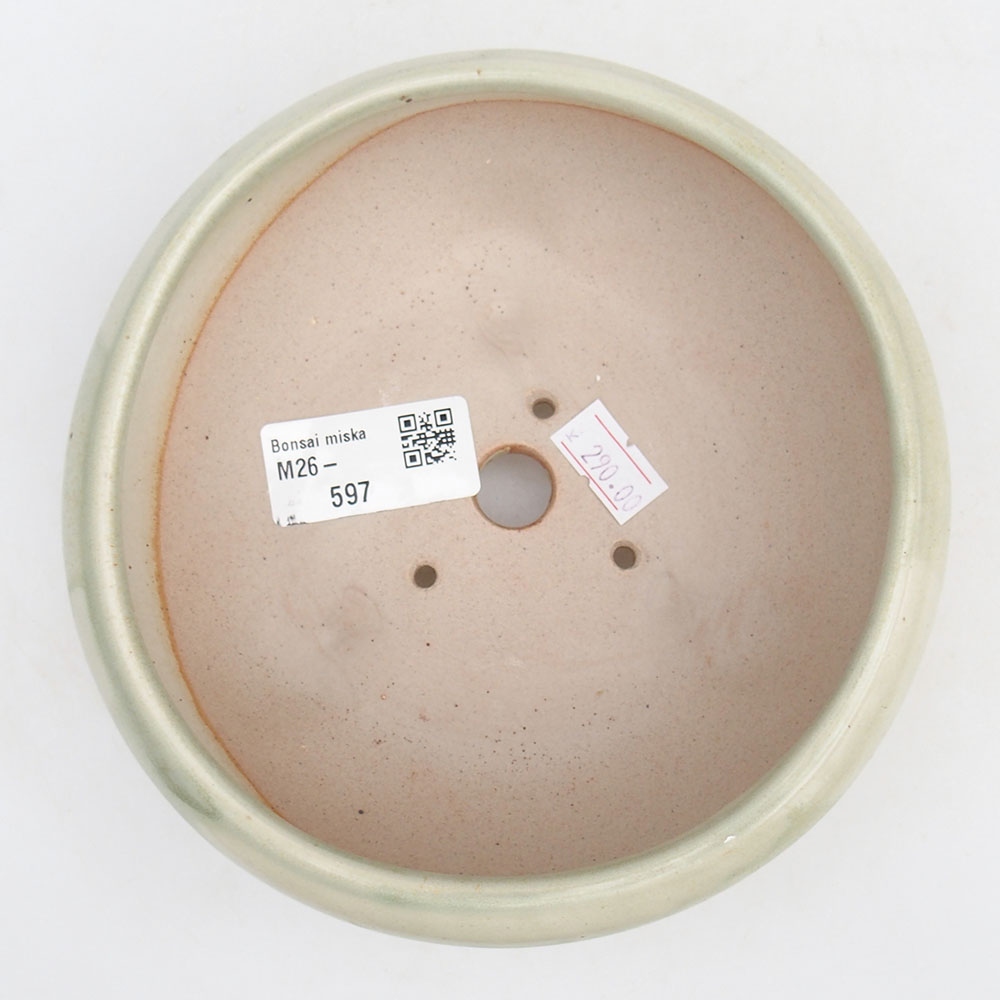 Bonsaischale aus Keramik 14 x 14 x 6,5 cm, grün