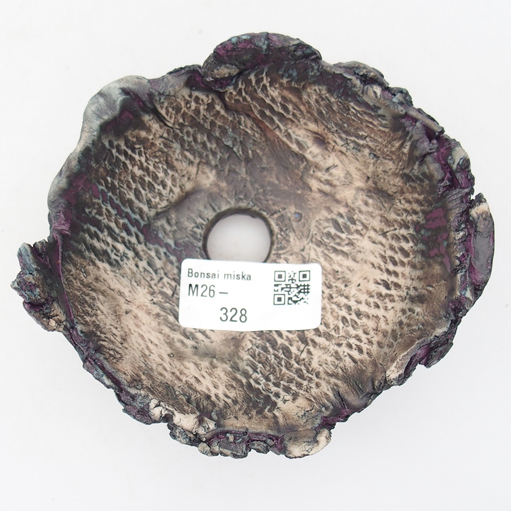 Keramikschale 11 x 10 x 6 cm , Farbe lila