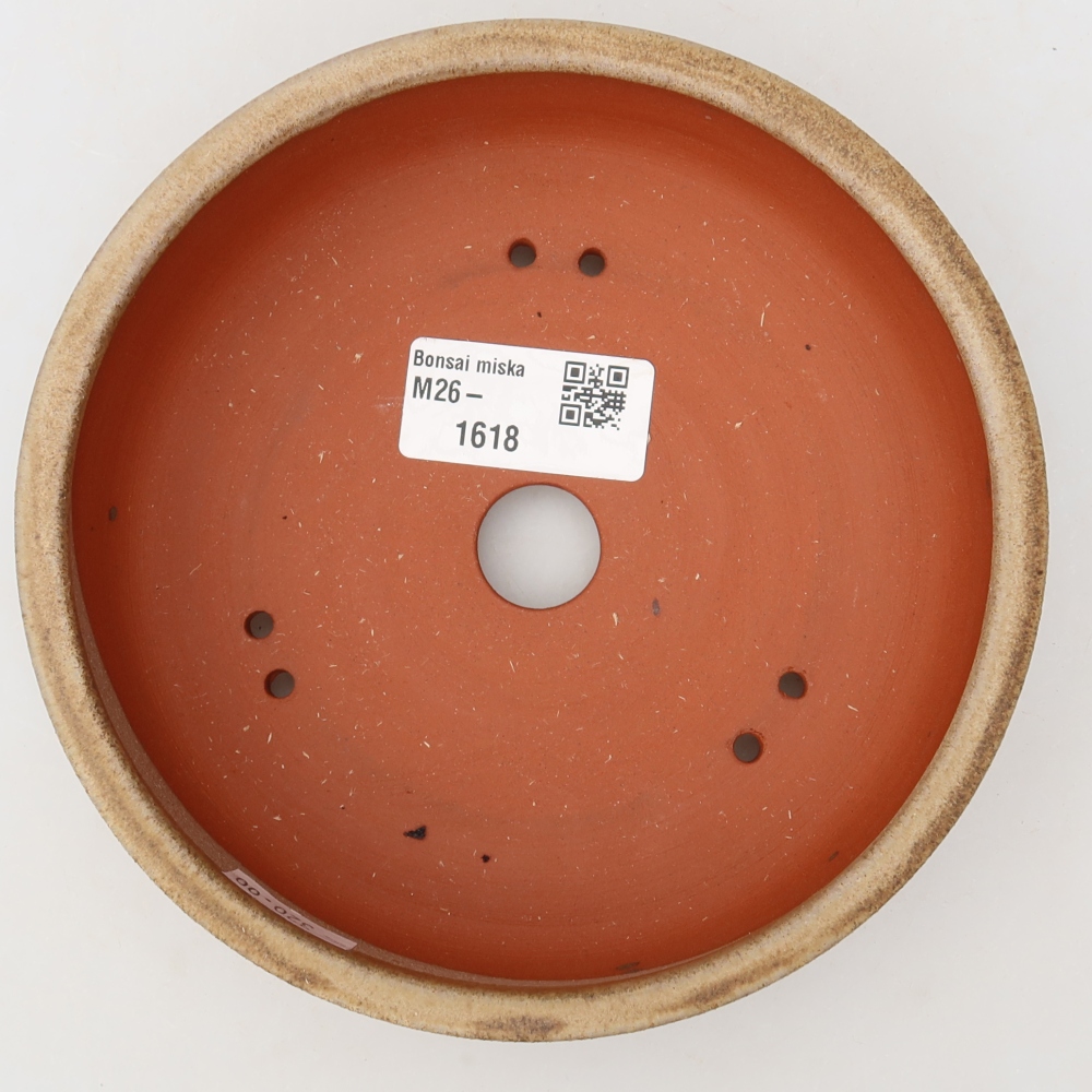 Bonsaischale aus Keramik 15 x 15 x 4,5 cm, braun