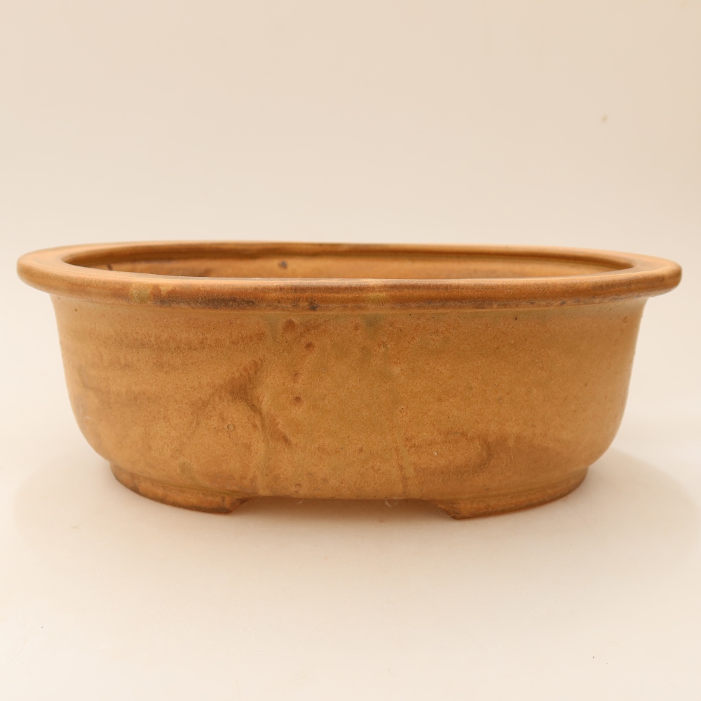 Keramik-Bonsai-Schale 23 x 19 x 8 cm, Farbe: Beige