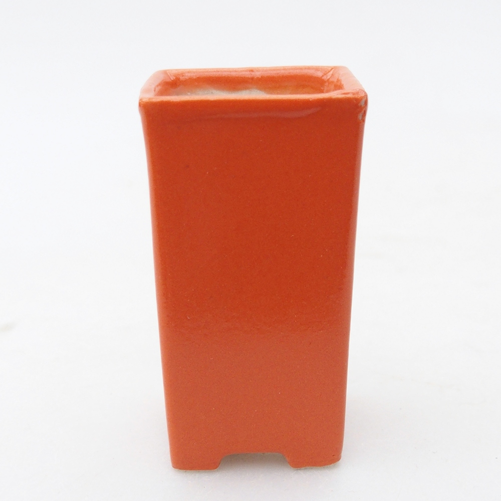 Mini-Bonsaischale 3 x 3 x 5,5 cm, orange