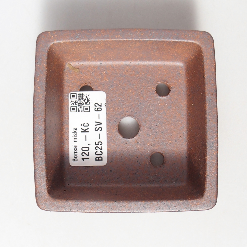 Schale 9 x 9 x 3,5 cm braun