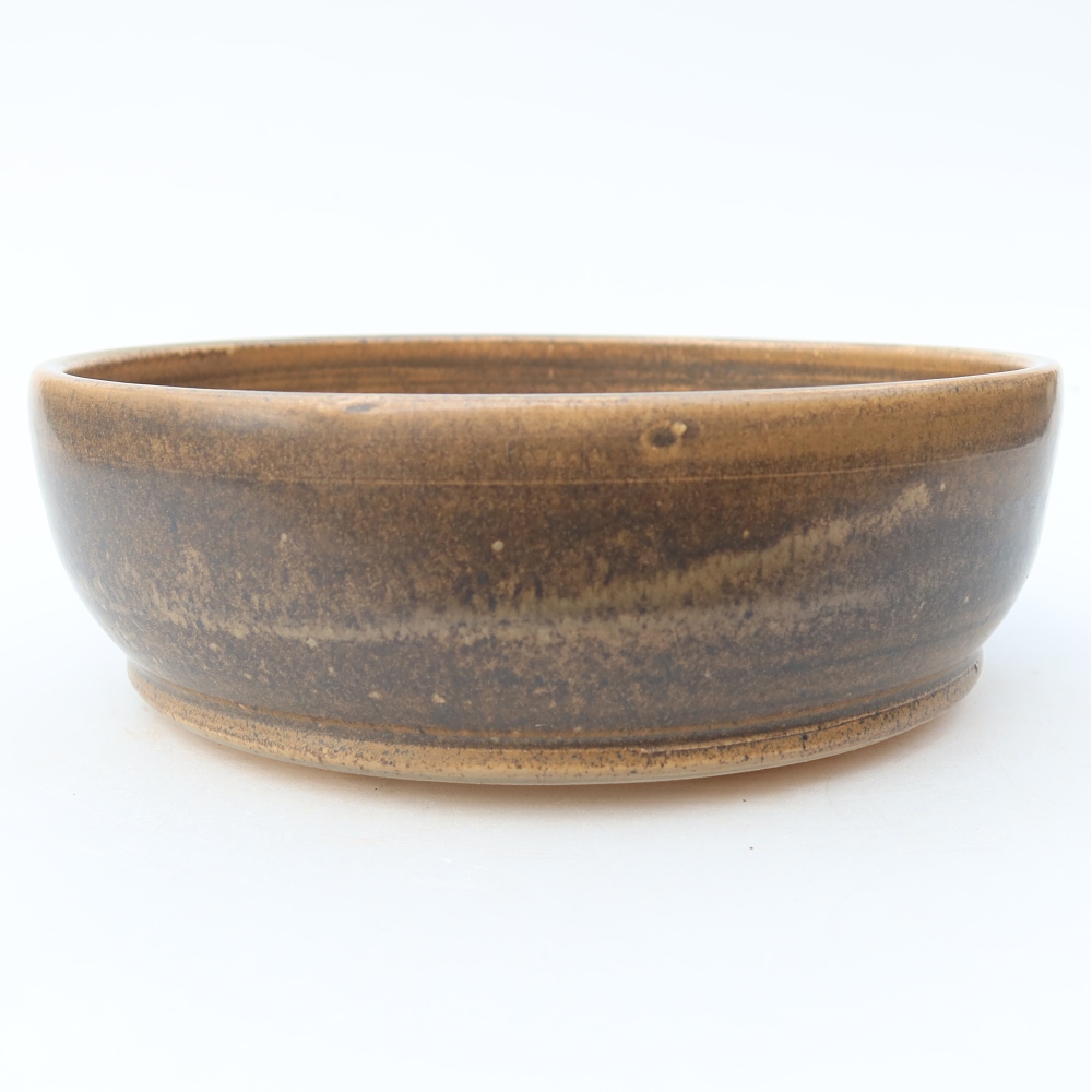 Bonsaischale aus Keramik 18 x 18 x 6 cm, braun
