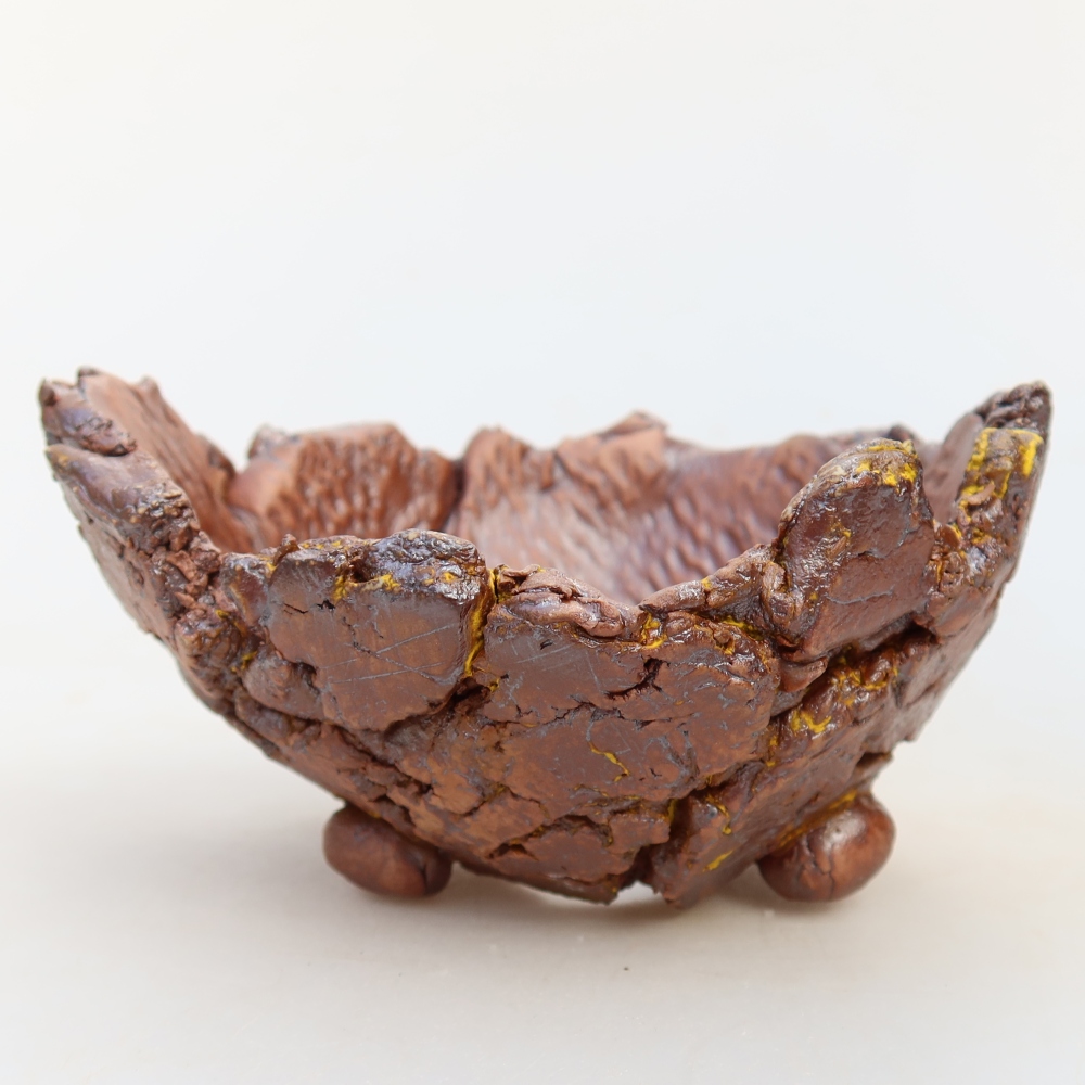 Keramikschale  11,5 x 11 x 6 cm, Farbe: gelb