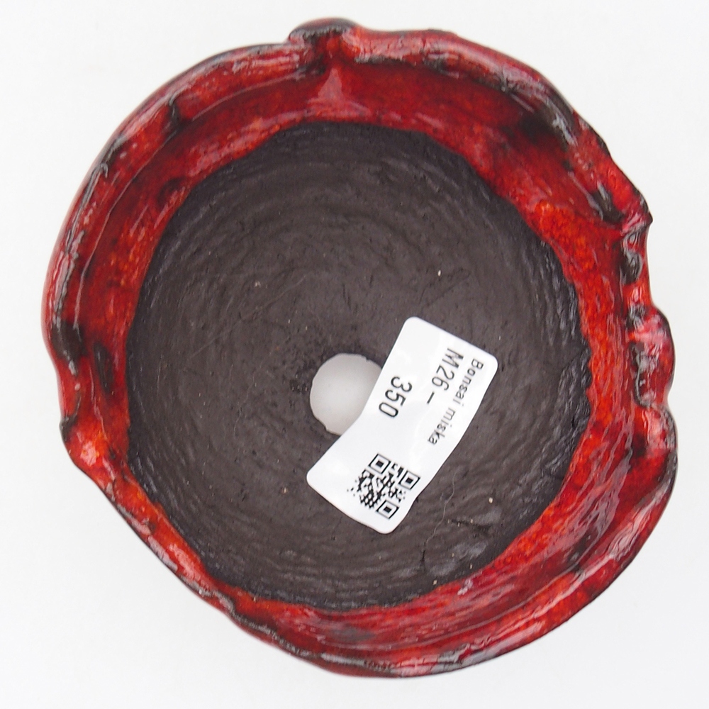 Keramikschale 10 x 9,5 x 7 cm , Farbe rot