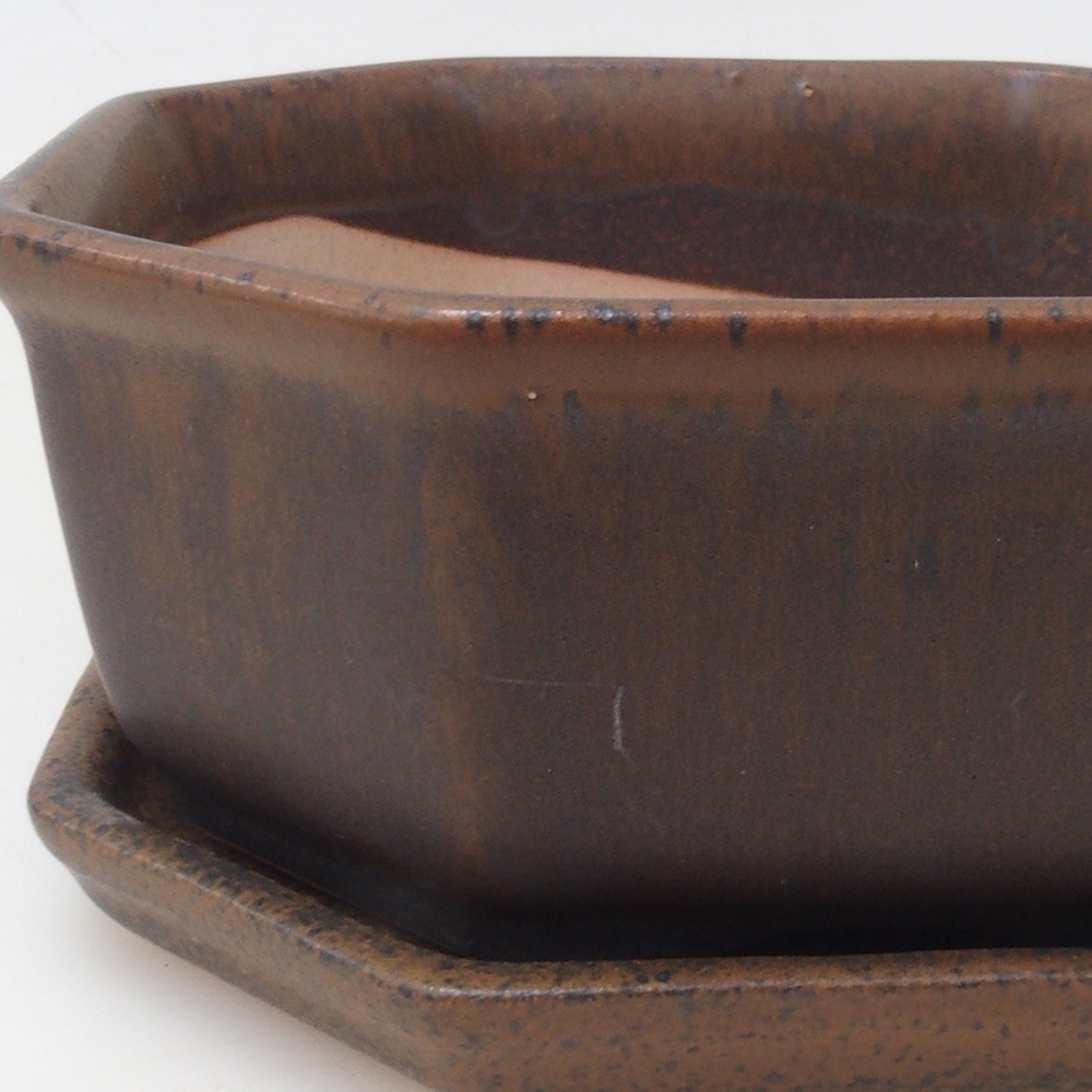 Bonsai-Schale + Untertasse H01 – 12 x 9 x 5 cm