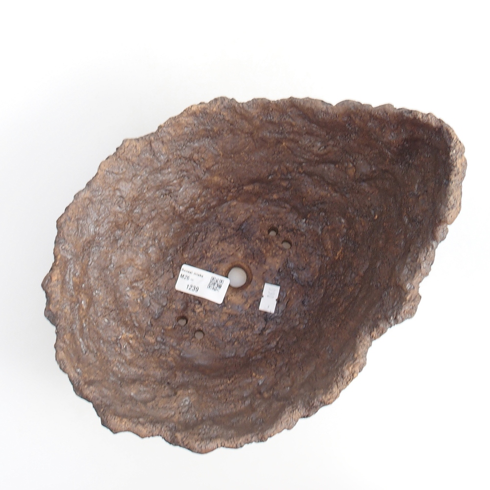 Keramikschale 19 x 15 x 14 cm , Farbe braun