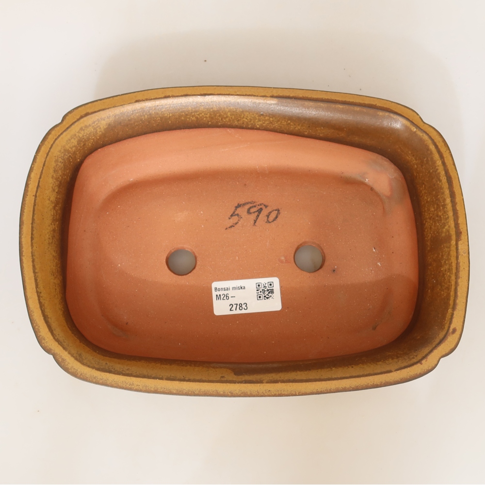 Keramikschale  24 x 17 x 6 cm, Farbe: gelb