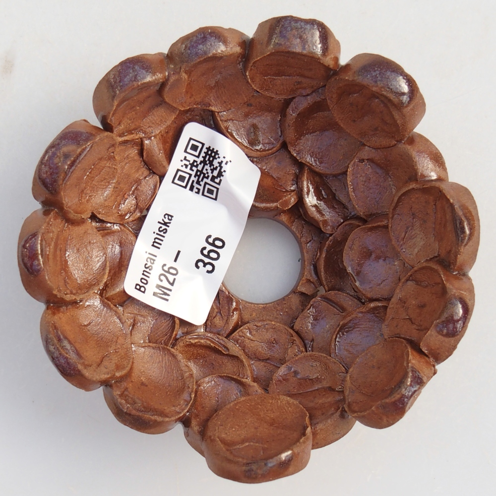 Keramische Schale 8,5 x 8,5 x 4 cm , Farbe braun