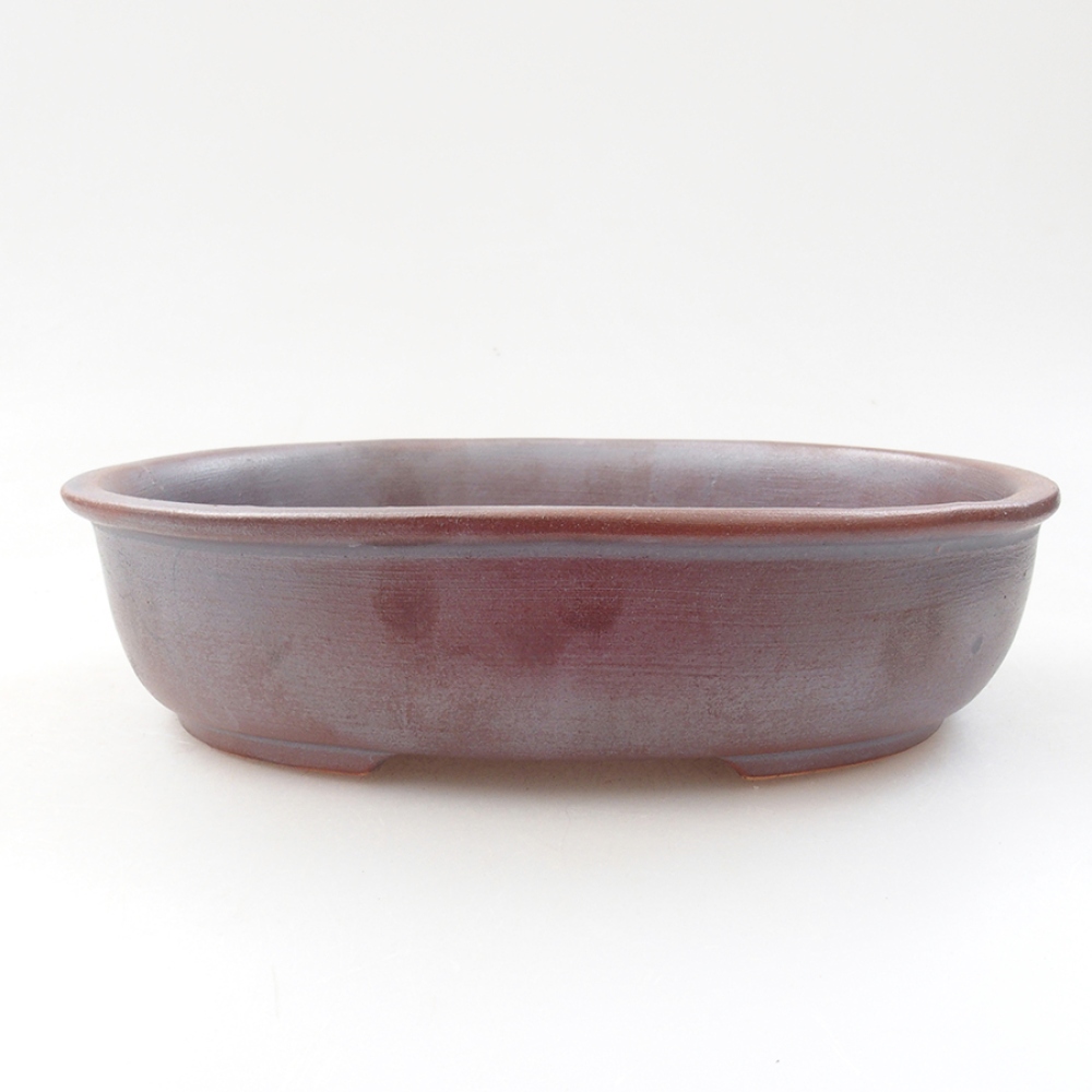 Keramik-Bonsaischale 18,5 x 14,5 x 5 cm, Farbe metallishe