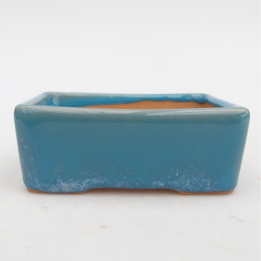 Bonsaischale aus Keramik 9,5 x 7 x 3,5 cm, Farbe blau