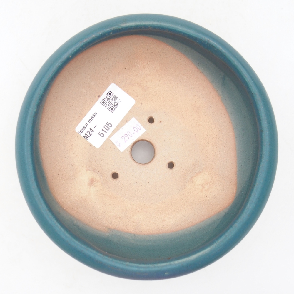 Keramik-Bonsaischale 14 x 14 x 6,5 cm, Farbe blau