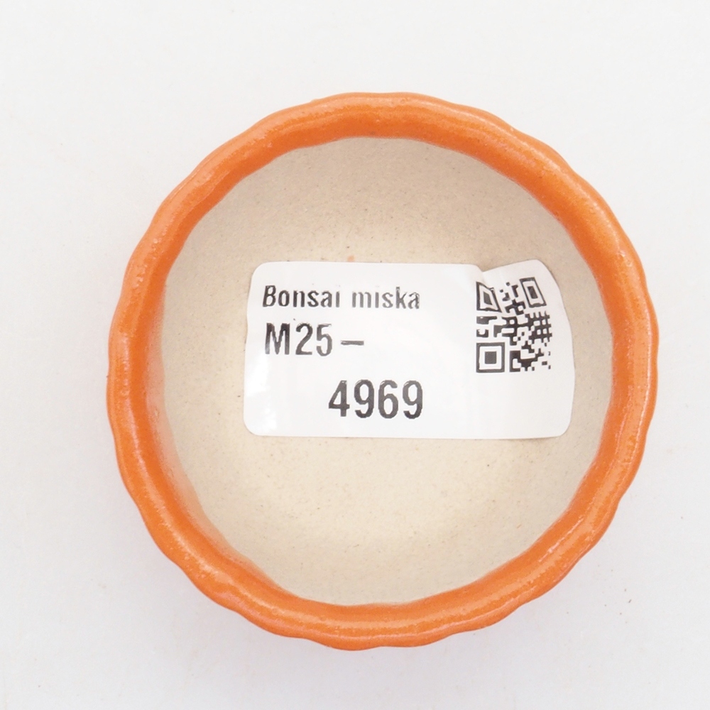 Mini aus Keramik, 5 x 5 x 2,5 cm, orange