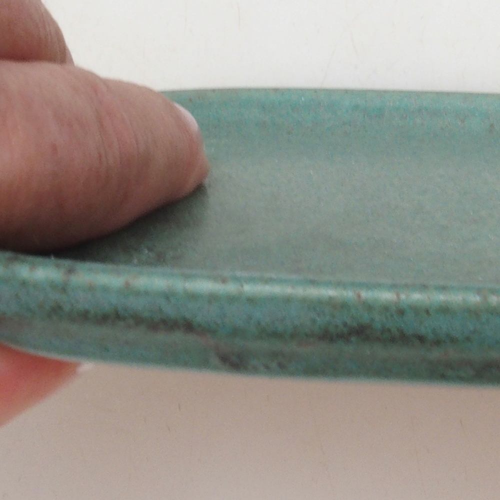 Keramikschale H31 – 15 x 13 x 1 cm – grün