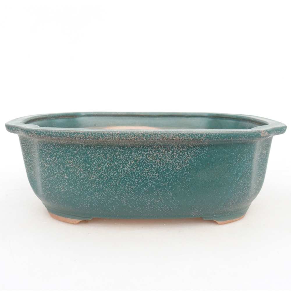 Bonsaischale aus Keramik 22 x 18 x 7,5 cm, Farbe blau